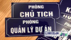 Các kích thước phổ biến của biển tên phòng ban